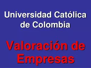 universidad cat lica de colombia