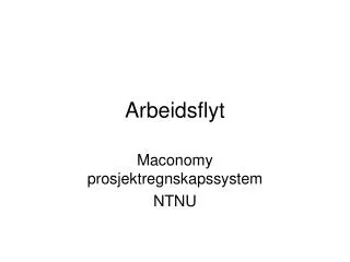 arbeidsflyt