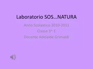 laboratorio sos natura