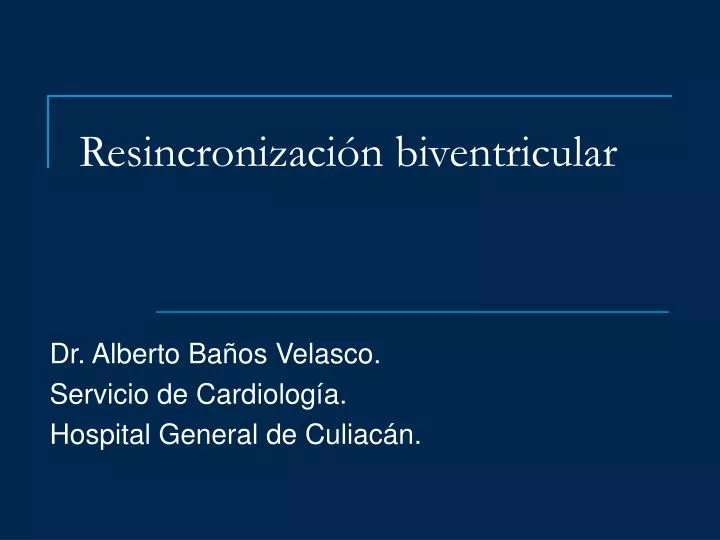 resincronizaci n biventricular