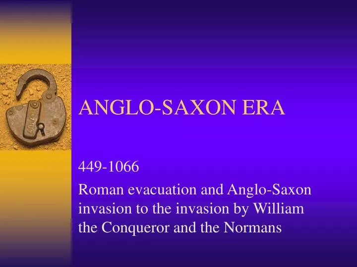 anglo saxon era