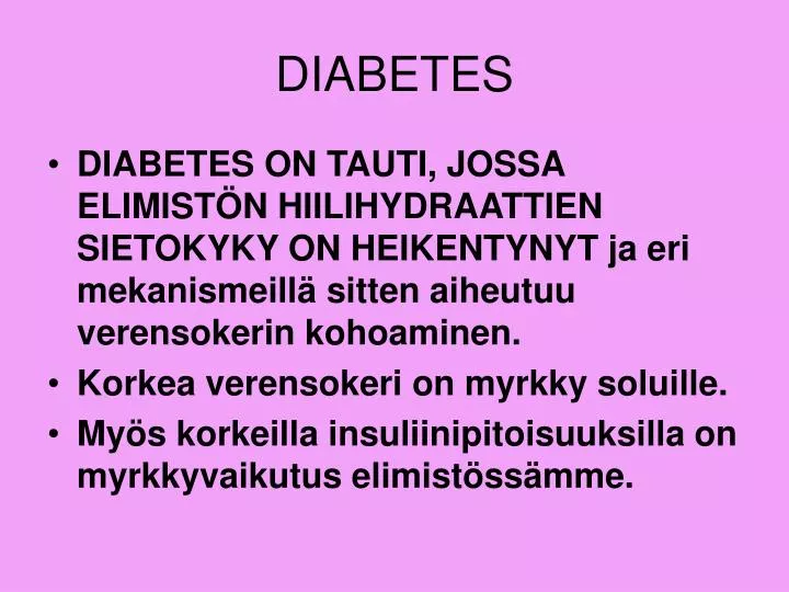 diabetes