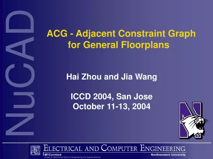 acg adjacent constraint graph for general floorplans
