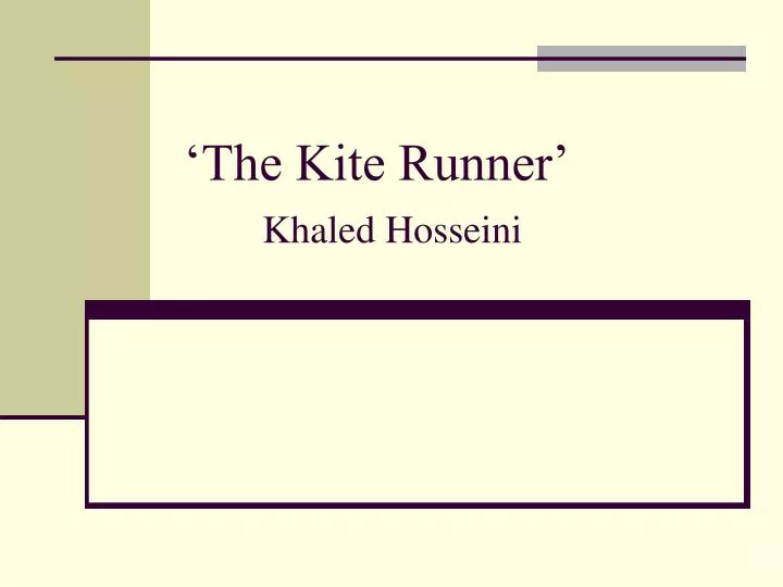 the kite runner khaled hosseini