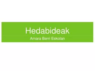 hedabideak