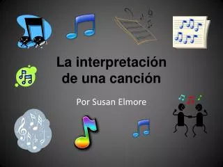 la interpretaci n de una canci n