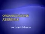 Organizzazione aziendale - slide 1