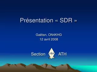 pr sentation sdr