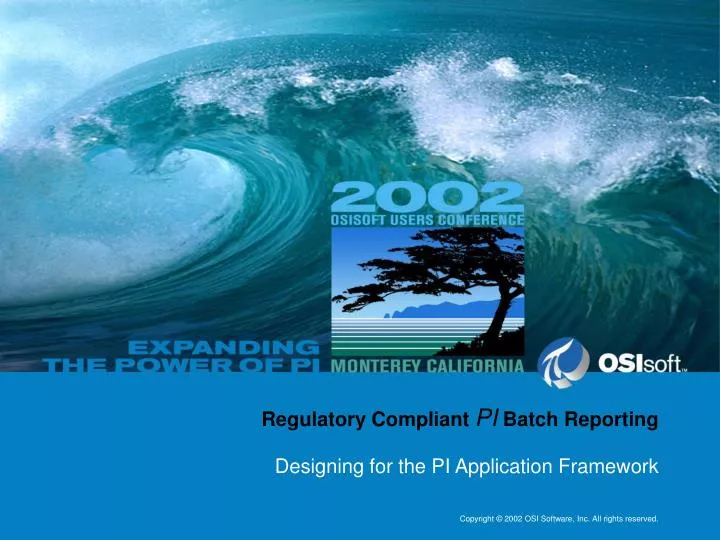 regulatory compliant pi batch reporting
