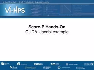 Score-P Hands-On CUDA: Jacobi example