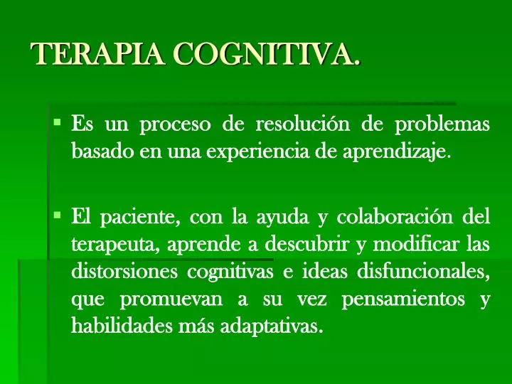 terapia cognitiva