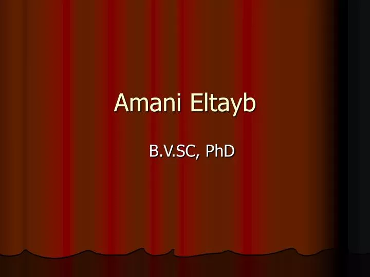 amani eltayb