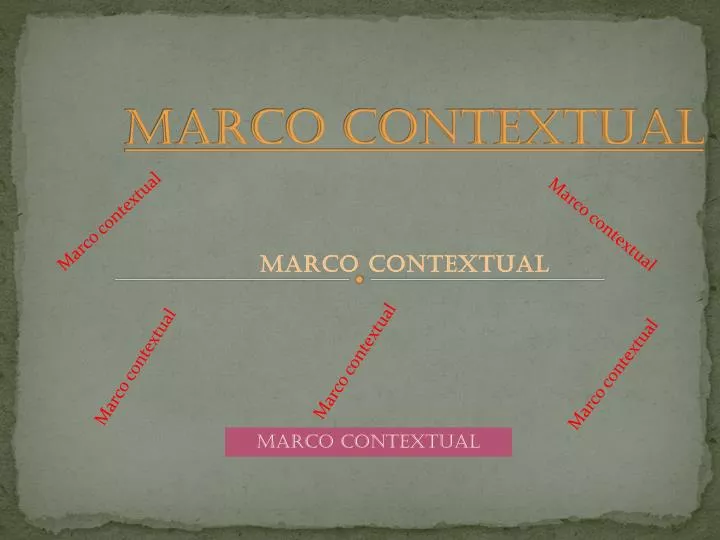 marco contextual