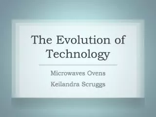 The Evolution of Technology
