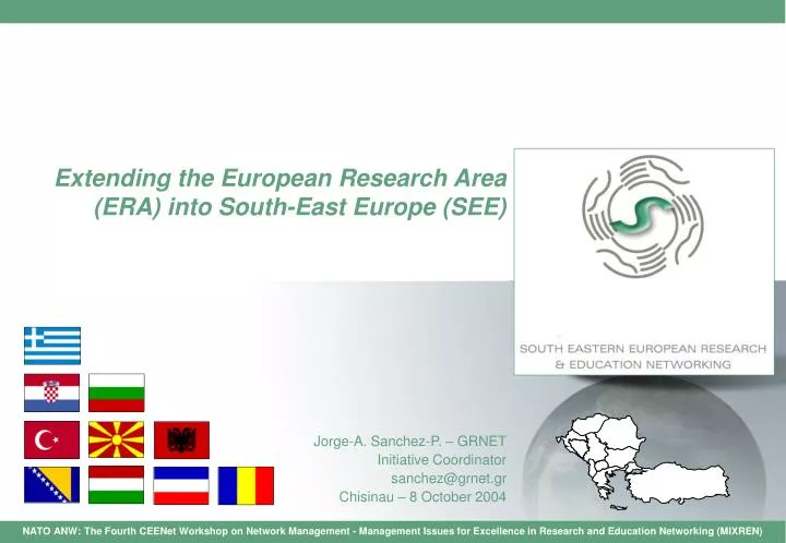 extending the european research area era into south east europe see