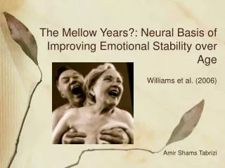 The Mellow Years?: Neural Basis of Improving Emotional Stability over Age