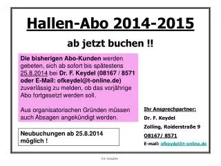 hallen abo 2014 2015