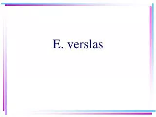 e verslas