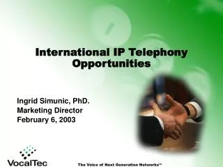 International IP Telephony Opportunities
