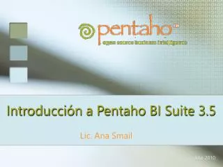 introducci n a pentaho bi suite 3 5