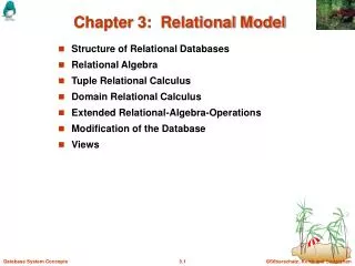 chapter 3 relational model