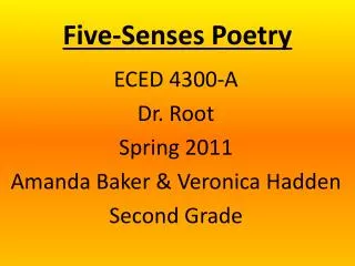 Five-Senses Poetry