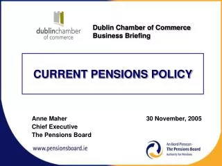 CURRENT PENSIONS POLICY