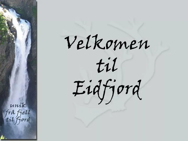 velkomen til eidfjord