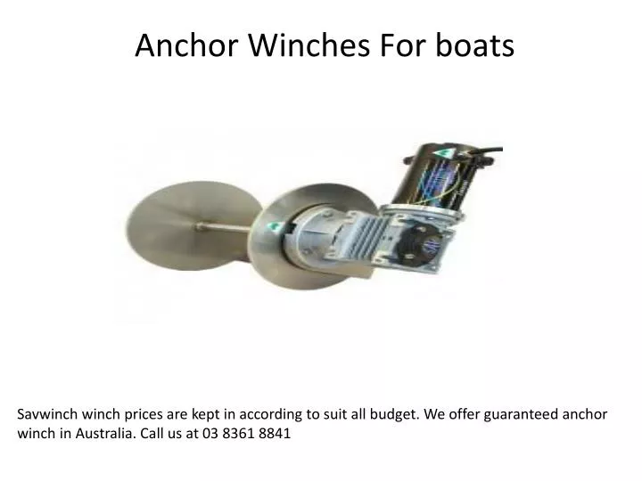 anchor winches for boats