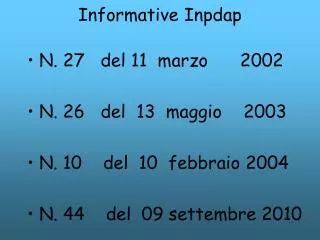 informative inpdap