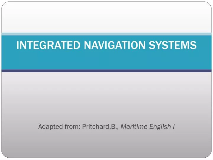 integrated navigation systems
