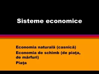 sisteme economice