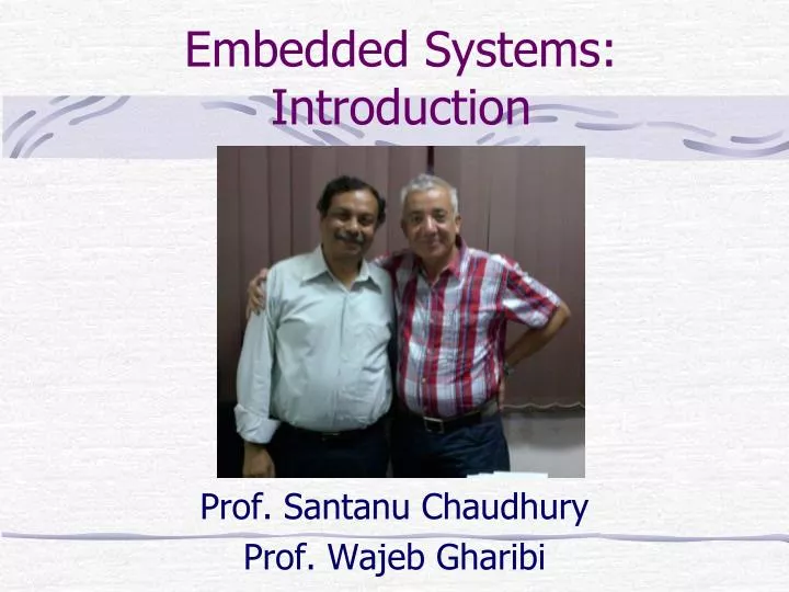 embedded systems introduction