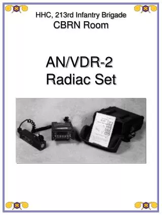 AN/VDR-2 Radiac Set
