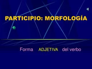 participio morfolog a
