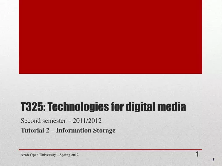 t325 technologies for digital media