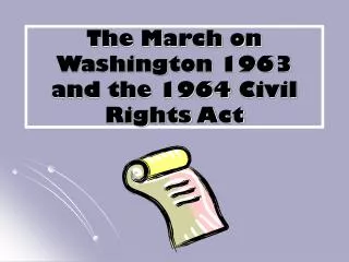 The March on Washington 1963 and the 1964 Civil Rights Act