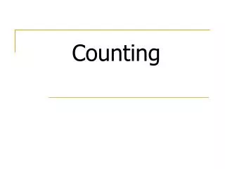 counting
