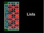 Lists - slide 1