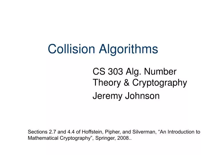 collision algorithms