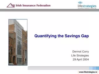 Quantifying the Savings Gap