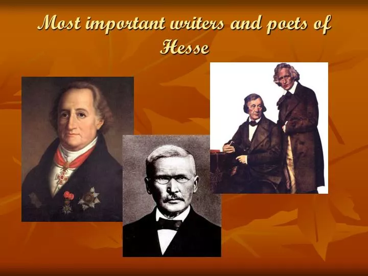 most important writers and poets of hesse