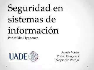 seguridad en sistemas de informaci n p or mikko hypponen