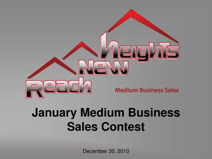 january medium business sales contest