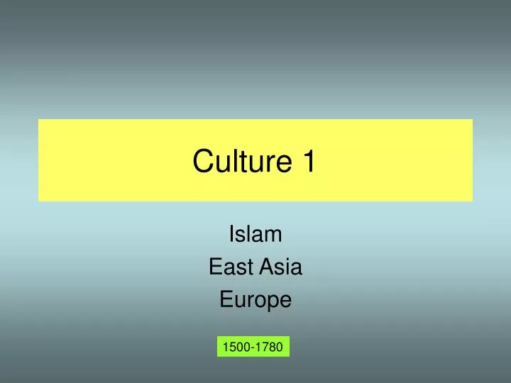 culture 1
