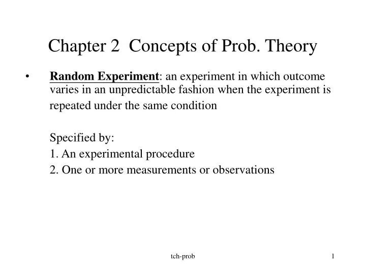 chapter 2 concepts of prob theory