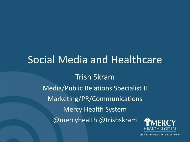 social media and healthcare