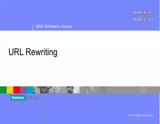 URL Rewriting