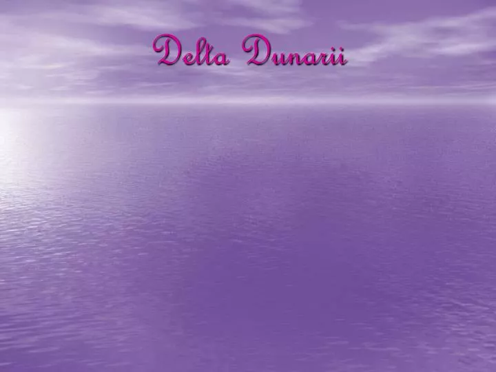 delta dunarii