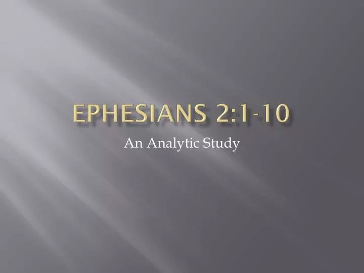 ephesians 2 1 10